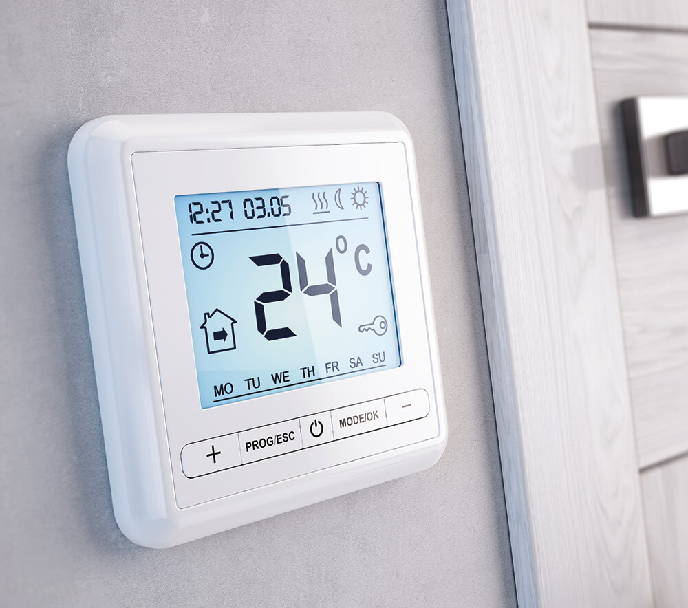Photo d'un thermostat programmable