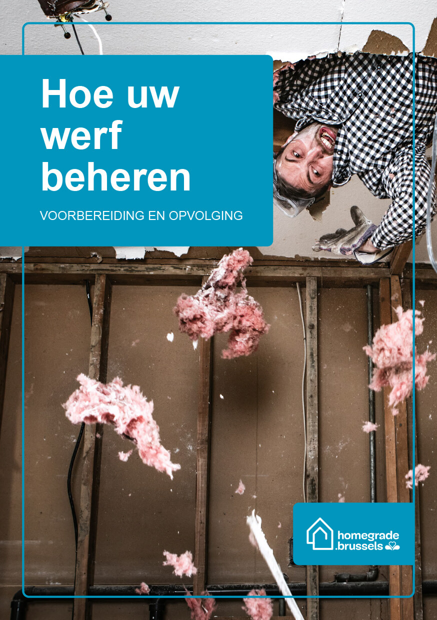 Folderomslag brochure Hoe uw werf beheren? Voorbereiding en opvolging